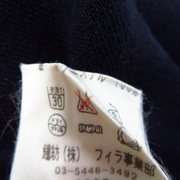 実際に弊社で買取させて頂いたFILA/フィラ ロゴ総柄 リバーシブル ジップアップブルゾン Lの画像 6枚目