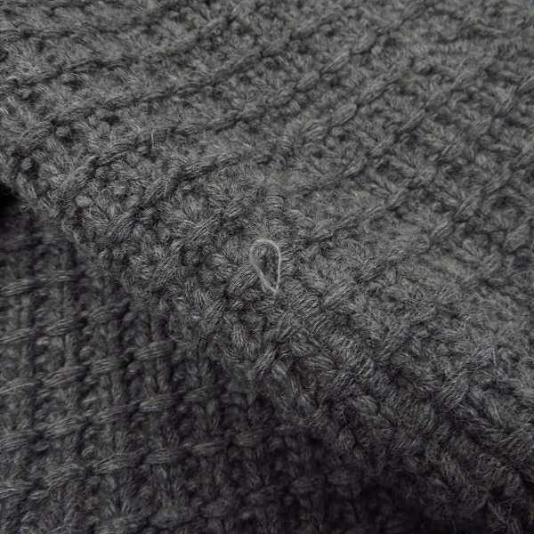 実際に弊社で買取させて頂いたBARNEYS NEW YORK/バーニーズニューヨーク 肉厚 ニット ダッフルコート/52の画像 6枚目