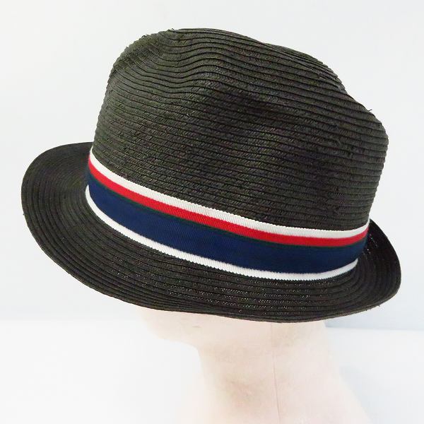 実際に弊社で買取させて頂いたLACOSTE/ラコステ 日本製 ストローハット /帽子 58cmの画像 2枚目