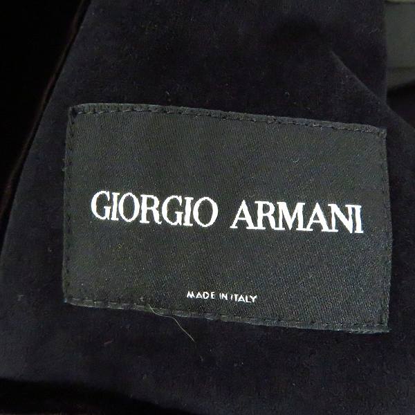 実際に弊社で買取させて頂いたGIORGIO ARMANI/ジョルジオ アルマーニ ベロア 2B ジャケット/46の画像 2枚目