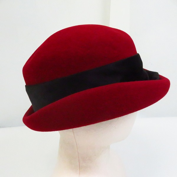 実際に弊社で買取させて頂いたCA4LA/カシラ  ラビットファー ハット SIN00208の画像 4枚目