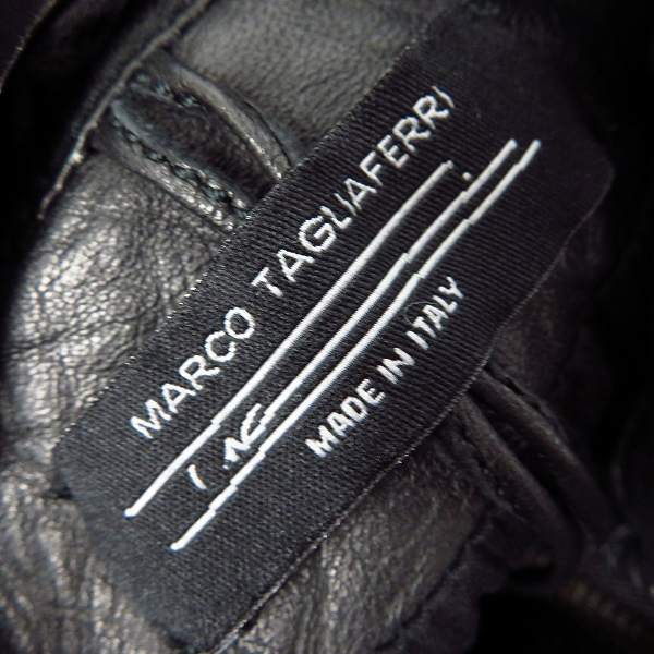 実際に弊社で買取させて頂いたMARCO TAGLIAFERRI/マルコタリアフェリ ジェニュイン・レザー ジャケット Sの画像 2枚目