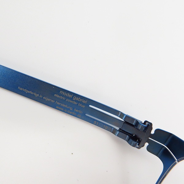 実際に弊社で買取させて頂いたic!berlin/アイシーベルリン Gabriel 眼鏡/メガネフレーム 863424の画像 4枚目