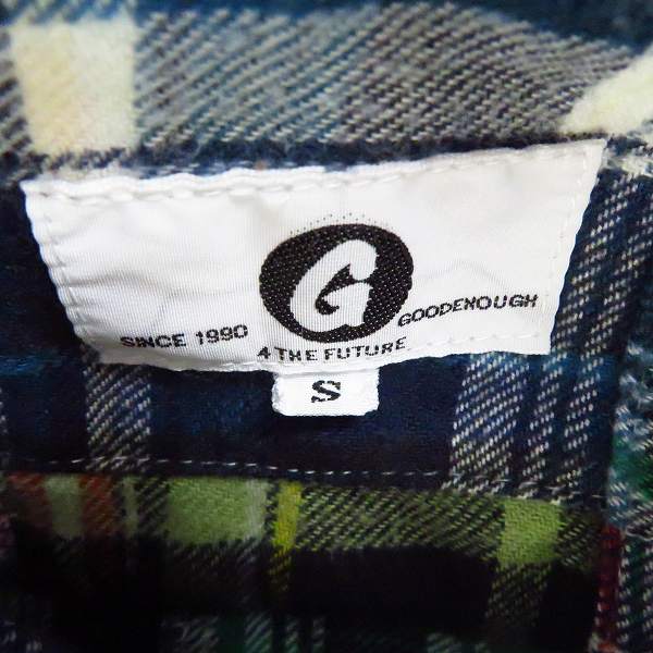 実際に弊社で買取させて頂いたGOODENOUGH/グッドイナフ 13AW パッチワークシャツ/GE-133018/Sの画像 2枚目