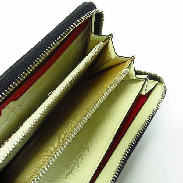 実際に弊社で買取させて頂いた【難有り】BROOKS BROTHERS/ブルックスブラザーズ ラウンドジップ/長財布の画像 3枚目