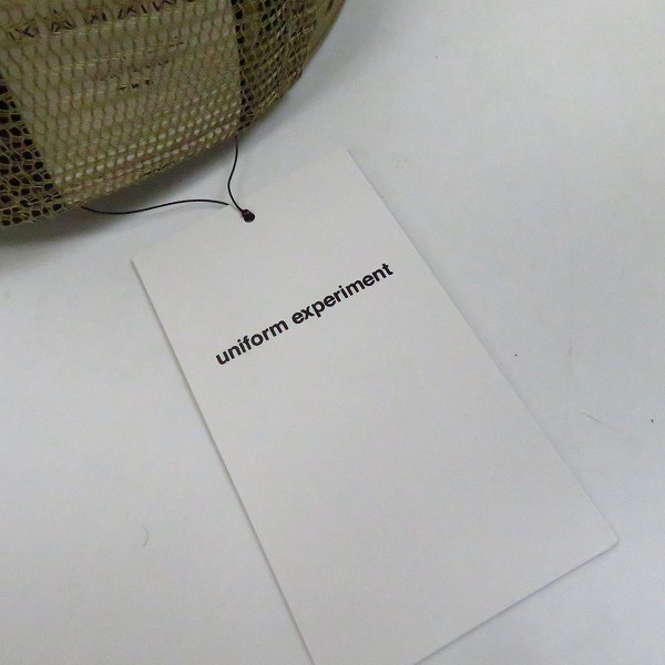 実際に弊社で買取させて頂いた【未使用】ユニフォームエクスペリメント×ニューエラ 9FIFTY SNAP BACK STENCIL LOGO キャップ UE-200086/FREEの画像 7枚目