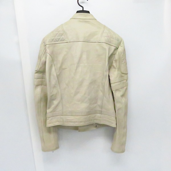 実際に弊社で買取させて頂いたDIESEL BLACK GOLD/ディーゼルブラックゴールド キルティング レザー セミダブルライダース ジャケット/48の画像 1枚目