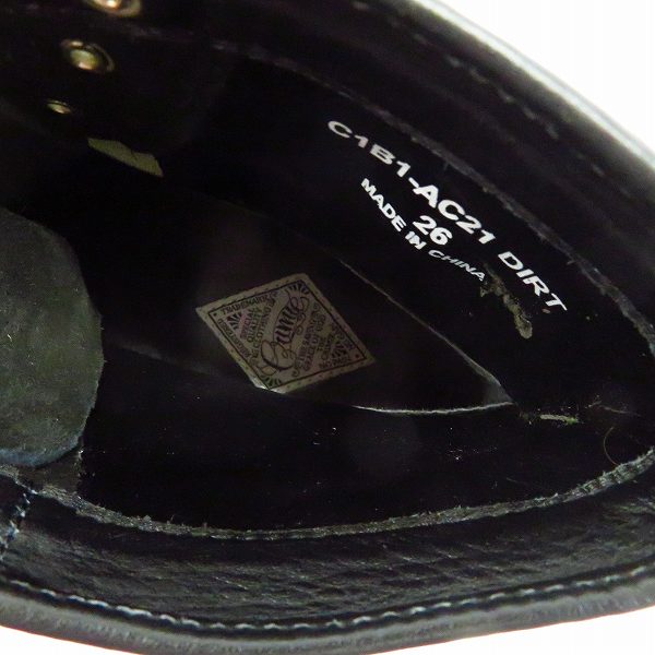 実際に弊社で買取させて頂いたCRIMIE/クライミー DIRT ワークブーツ 黒/C1B1-AC21/26.0の画像 4枚目