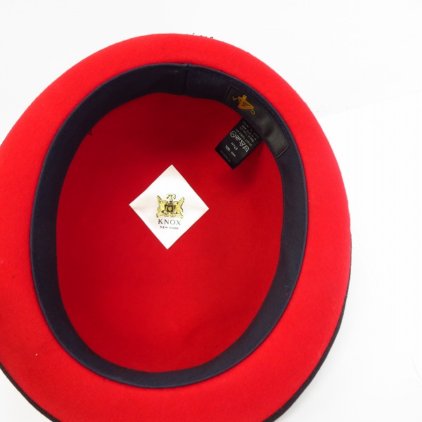 実際に弊社で買取させて頂いたCA4LA/カシラ KNOX NEWYORK ウールボーラーハット/57の画像 4枚目