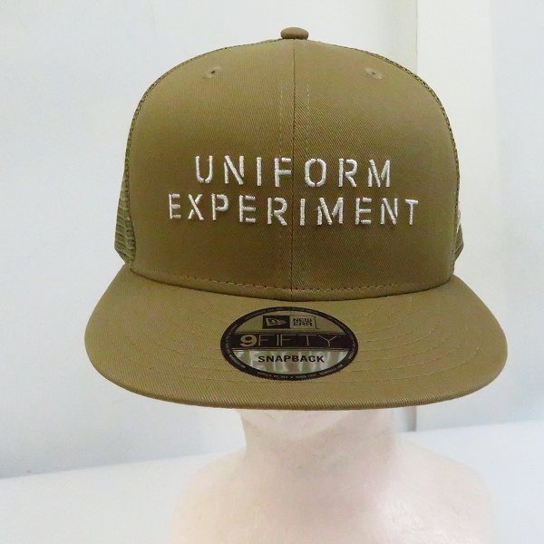 実際に弊社で買取させて頂いた【未使用】ユニフォームエクスペリメント×ニューエラ 9FIFTY SNAP BACK STENCIL LOGO キャップ UE-200086/FREEの画像 1枚目