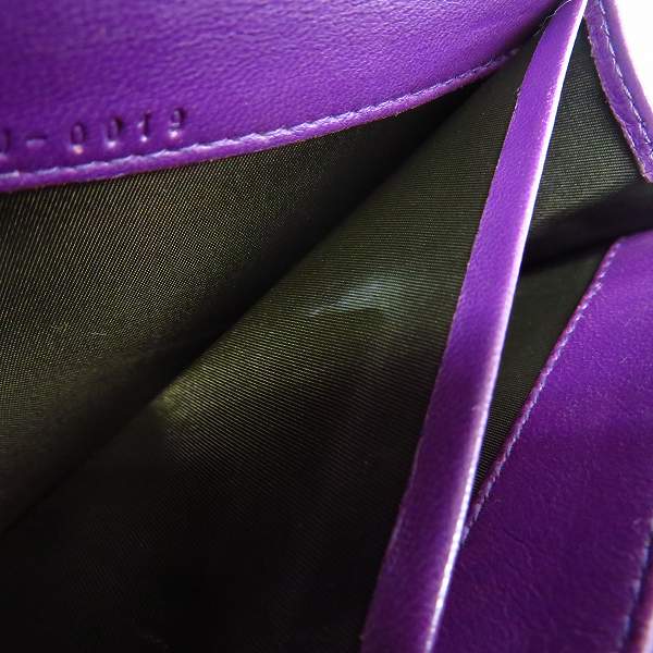 実際に弊社で買取させて頂いた【難有り】Christian Dior/クリスチャン・ディオール ロゴプレート エナメル 二つ折り長財布の画像 8枚目