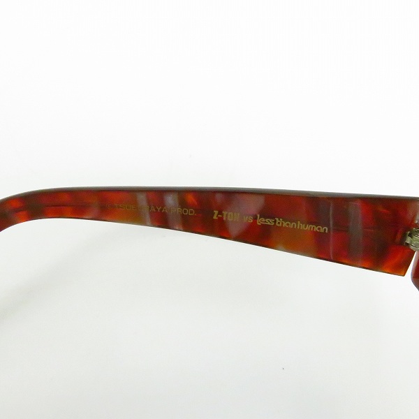 実際に弊社で買取させて頂いたLess than human/レスザンヒューマン×Z-TON/ゼットン メガネフレーム/度入りの画像 4枚目