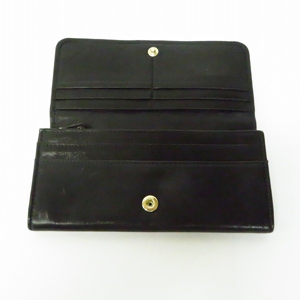 実際に弊社で買取させて頂いたJIMMY CHOO/ジミーチュウ ニノ レザー スタースタッズ 長財布 ブラックの画像 3枚目