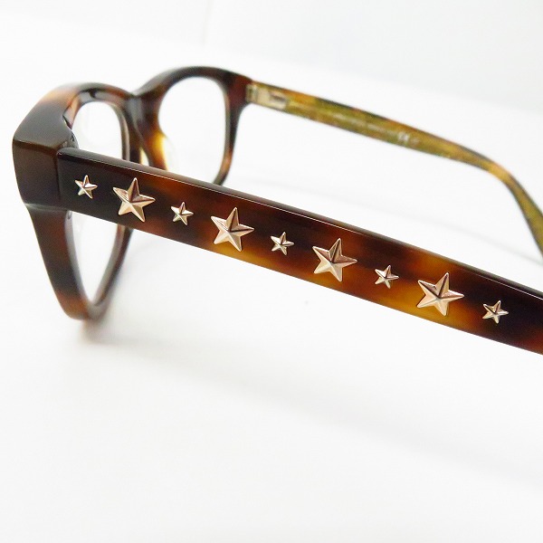 実際に弊社で買取させて頂いたJIMMY CHOO/ジミーチュウ サイドスタースタッズ 眼鏡/メガネフレーム 90 FGMの画像 7枚目