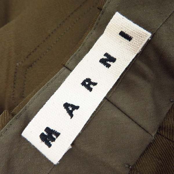実際に弊社で買取させて頂いたMARNI/マルニ スラックス/チノ/コットンパンツ ブラウン系/44の画像 3枚目