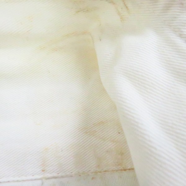 実際に弊社で買取させて頂いたHOLLYWOOD RANCH MARKET/ハリウッドランチマーケット ストライプ切替 白デニム カバーオール/3の画像 4枚目