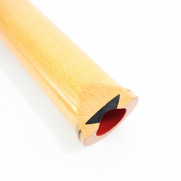 実際に弊社で買取させて頂いた尺八 胡蝶 銘 約42cm 琴古流 尺八 和楽器 難あり品の画像 8枚目