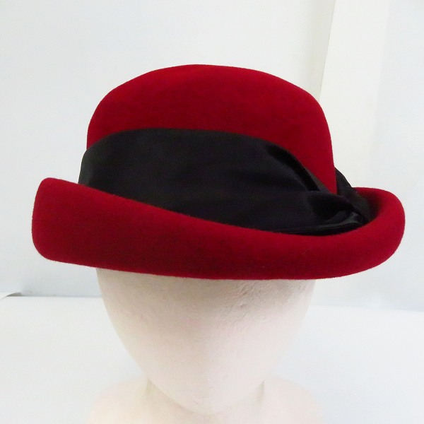 実際に弊社で買取させて頂いたCA4LA/カシラ  ラビットファー ハット SIN00208の画像 1枚目