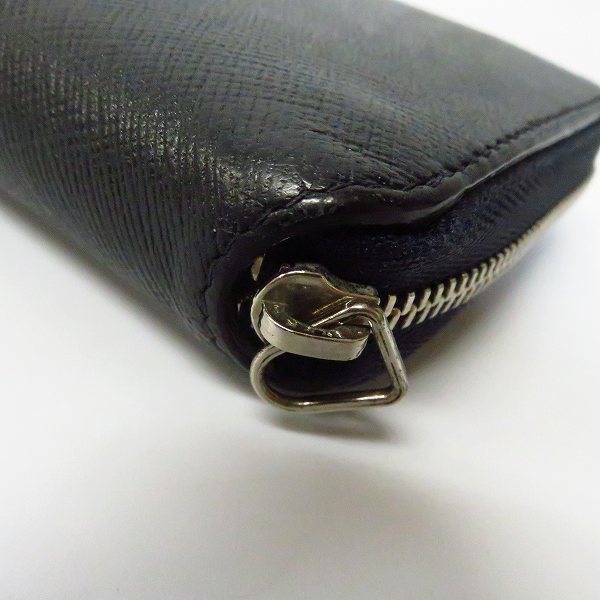 実際に弊社で買取させて頂いた【難有り】BROOKS BROTHERS/ブルックスブラザーズ ラウンドジップ/長財布の画像 6枚目