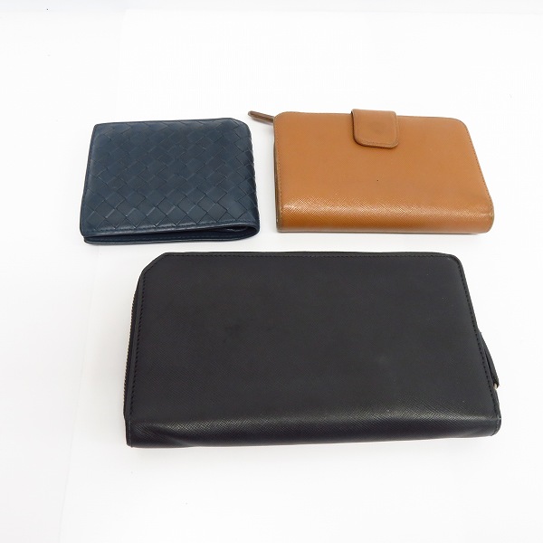 実際に弊社で買取させて頂いたボッテガヴェネタ/プラダ/ジミーチュウ 財布 3点セットの画像 1枚目