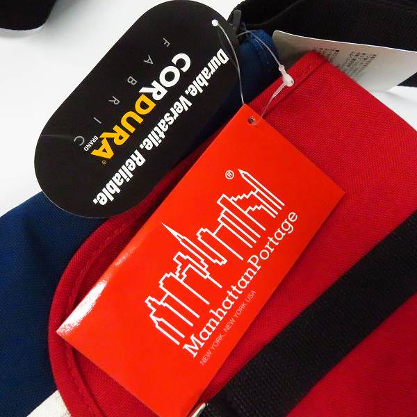 実際に弊社で買取させて頂いた【未使用含む】Manhattan Portage×TOMMY/マンハッタンポーテージ×トミー ナイロン ショルダーバッグ 2点セットの画像 6枚目