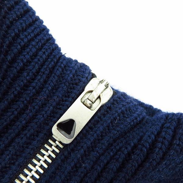 実際に弊社で買取させて頂いたDIESEL BLACK GOLD/ディーゼル ウール混 ジップアップハイゲージニット/Sの画像 6枚目