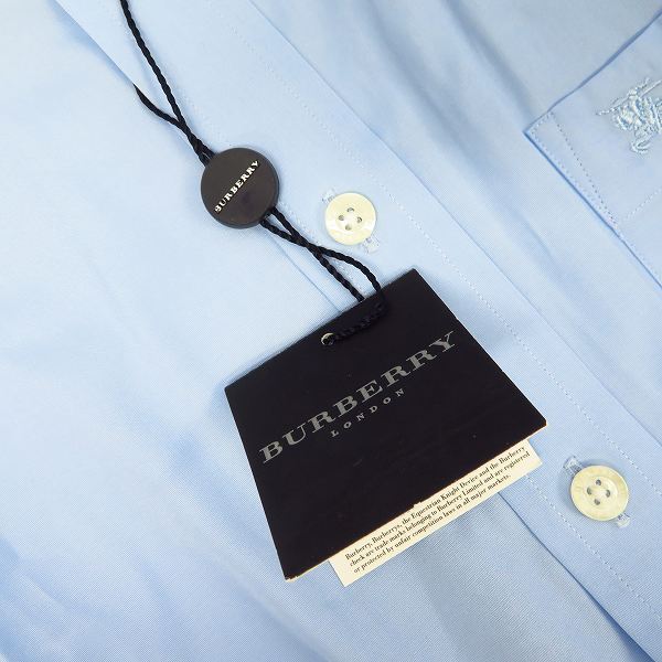 実際に弊社で買取させて頂いた【未使用】BURBERRY LONDON/バーバリーロンドン ホース刺繍 長袖シャツ Sの画像 5枚目
