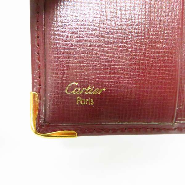 実際に弊社で買取させて頂いたCartier/カルティエ マストライン 2つ折り 財布/ウォレットの画像 4枚目