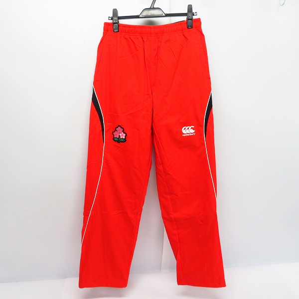 実際に弊社で買取させて頂いた【未使用】canterbury/カンタベリー JAPAN WIND PANTS/ウインド パンツ レッド/L