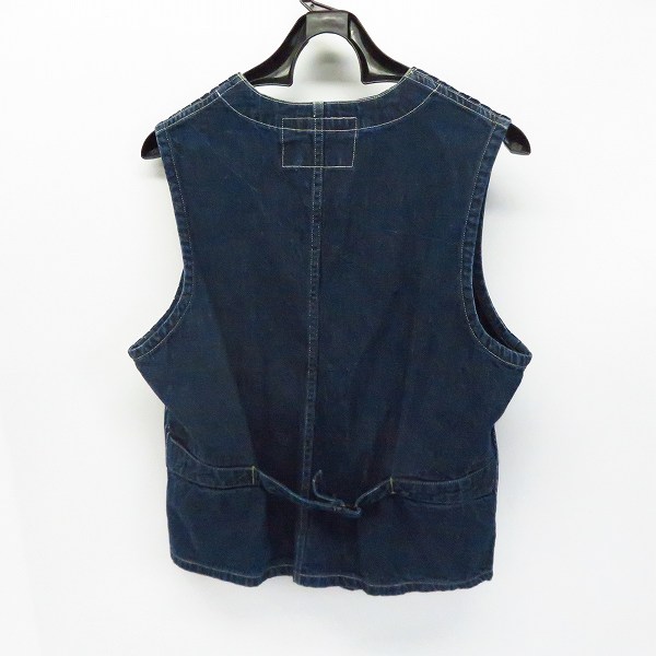 実際に弊社で買取させて頂いたSUGAR CANE/シュガーケーン ウォバッシュストライプワークベスト/40の画像 1枚目