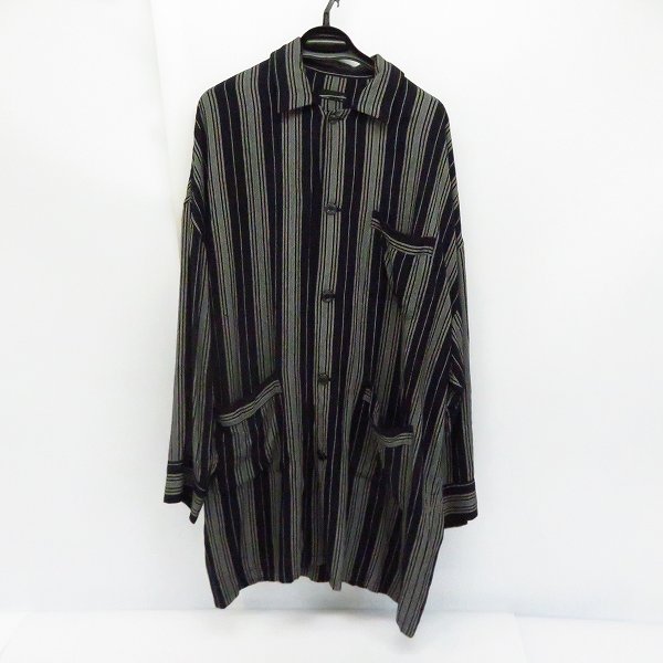 実際に弊社で買取させて頂いたLAD MUSICIAN/ラッドミュージシャン RAYON STRIPE BIG SHIRT/レーヨン ストライプ ビッグシャツ 2217-116/44
