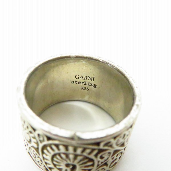 実際に弊社で買取させて頂いたGARNI/ガルニ Vine Pattern Sterling シルバーリング/17号の画像 3枚目