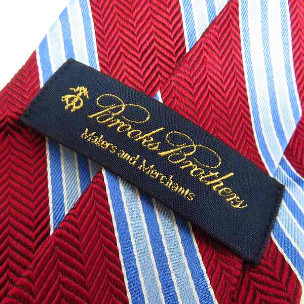 実際に弊社で買取させて頂いたBROOKS BROTHERS/ブルックスブラザーズ アメリカ製 ストラップ柄ネクタイ の画像 1枚目