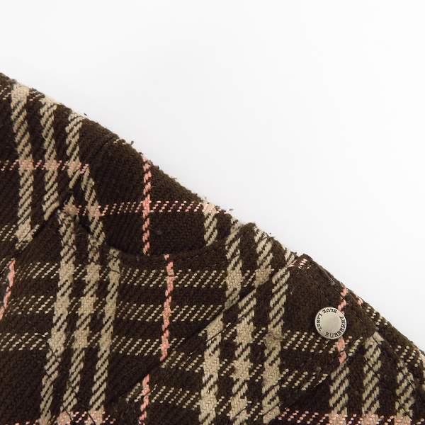 実際に弊社で買取させて頂いたBURBERRY BLUE LABEL/バーバリーブルーレーベル チェック柄 ポケット付きスカート 38の画像 5枚目
