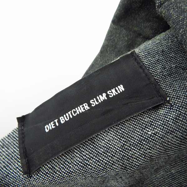 実際に弊社で買取させて頂いたDIET BUTCHER SLIM SKIN/ダイエットブッチャースリムスキン 15SS コーティング デニムジャケット 2の画像 2枚目