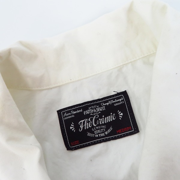 実際に弊社で買取させて頂いたThe Crimie/クライミー FAITH&TRUST バックプリント 半袖 シャツ/Mの画像 2枚目