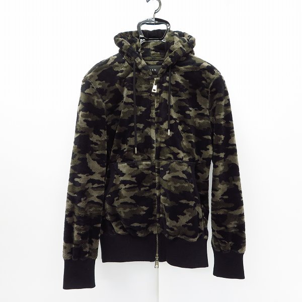 実際に弊社で買取させて頂いたAKM/エーケーエム カモフラ ボア パーカー J001 XL