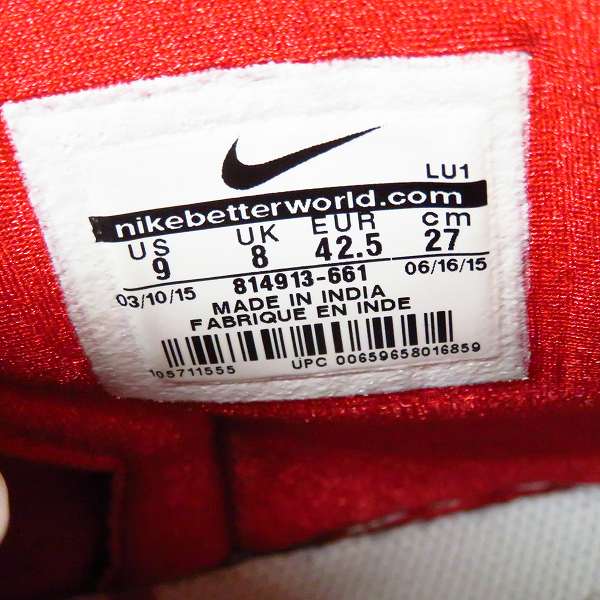 実際に弊社で買取させて頂いたNIKE×GOODENOUGH×FRAGMENT/ナイキ×グッドイナフ×フラグメント コートフォースSP 814913-661/27.0の画像 5枚目