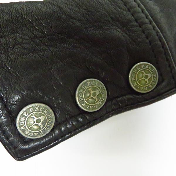 実際に弊社で買取させて頂いたBACKBONE/バックボーン ディアスキン ディアスキン シングル レザージャケット Mの画像 5枚目