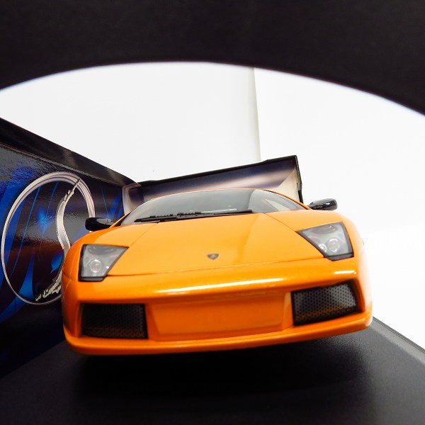 実際に弊社で買取させて頂いたMaisto/マイスト 1/18 Lamborghini Murcielago Roadster/ランボルギーニ ムルシエラゴ オレンジの画像 2枚目