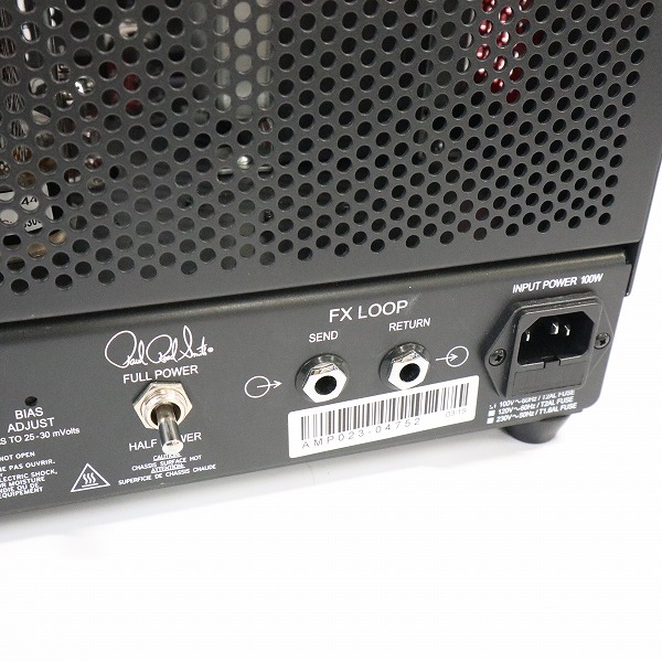 実際に弊社で買取させて頂いた★【通電確認済み】PRS Paul Reed Smith MT15 Mark Tremonti シグネチャーモデル 15W ギターアンプ ヘッドアンプの画像 6枚目