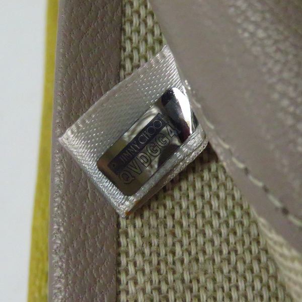 実際に弊社で買取させて頂いたJIMMY CHOO/ジミーチュウ スタースタッズ×ラインストーン 二つ折り長財布の画像 6枚目