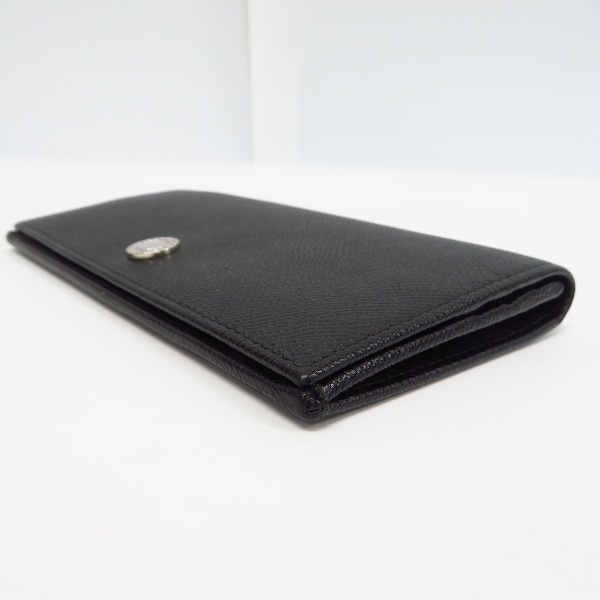 実際に弊社で買取させて頂いたBVLGARI/ブルガリ クラシコ グレインレザー 長財布 ブラック 27746の画像 2枚目
