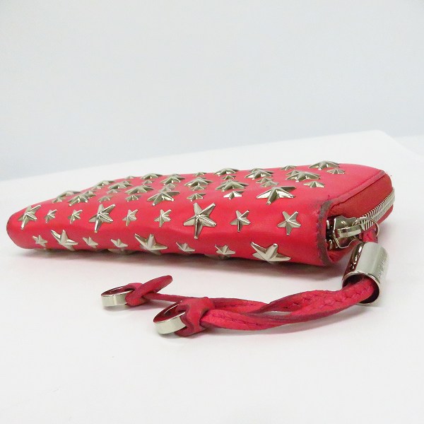 実際に弊社で買取させて頂いたJIMMY CHOO/ジミーチュウ FILIPA スタースタッズ ラウンドファスナー長財布 110324の画像 2枚目