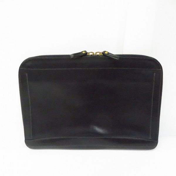 実際に弊社で買取させて頂いたDaniel&Bob/ダニエル＆ボブ クラッチバッグ レザー ラウンドジップ ネイビー