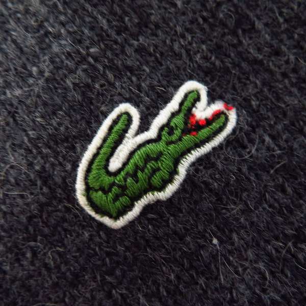 実際に弊社で買取させて頂いたLACOSTE/ラコステ ウールカーディガン/ブラック/グレー/3  2点セットの画像 3枚目