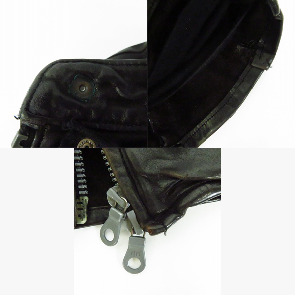 実際に弊社で買取させて頂いたBACKLASH/バックラッシュ カウレザー イタリアンショルダーシングルライダースジャケット 1254-01/Mの画像 5枚目