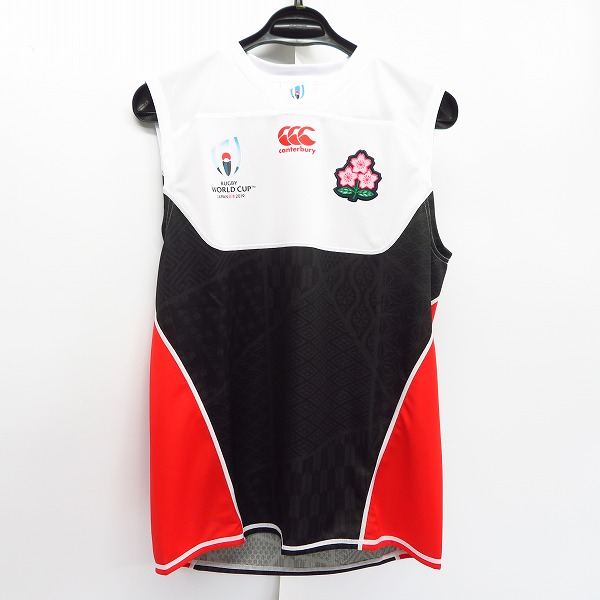 実際に弊社で買取させて頂いた【未使用】canterbury/カンタベリー RWC2019 JAPAN PRACTICE SLEEVELESS TEE VWT39506/L