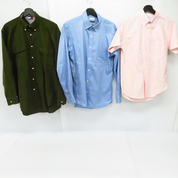 実際に弊社で買取させて頂いたTOMMY HILFIGER/MACKINTOSH PHILOSOPHY他 オープンカラー/ボタンダウン/チェック等 長袖/半袖 シャツ 6点セットの画像 1枚目