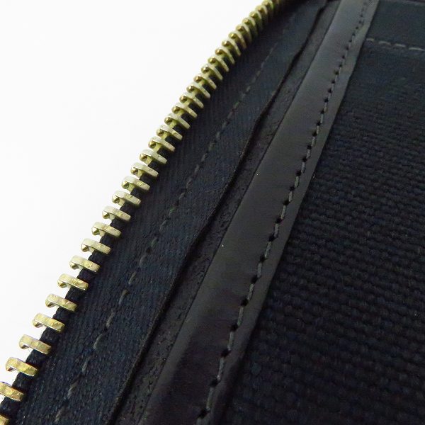 実際に弊社で買取させて頂いたDaniel&Bob/ダニエル＆ボブ クラッチバッグ レザー ラウンドジップ ネイビーの画像 7枚目